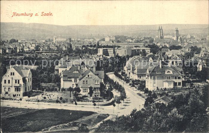 Naumburg Saale Blick ueber die Stadt