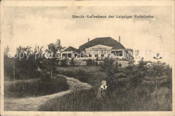 LEIPZIG Sachsen Bienitz Kaffeehaus der Leipziger Rodelbahn