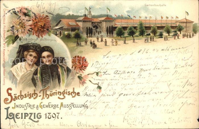 LEIPZIG Sachsen Gartenbauhalle Saechsisch Thueringische Industrie und Gewerbe Au