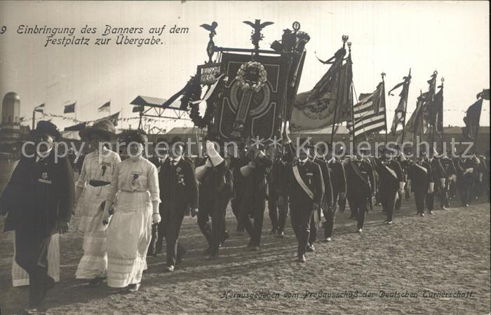 LEIPZIG Sachsen 12. Deutsches Turnfest Originalaufnahme vom Turnplatz Einbringun