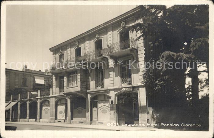 Lausanne VD Hotel Pension Clarence