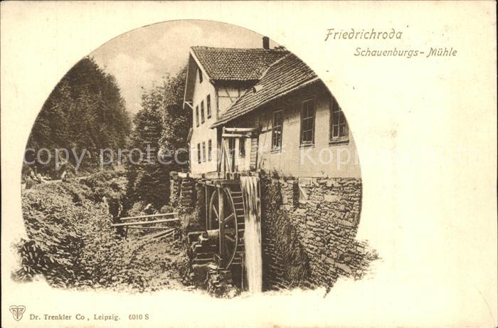 Friedrichroda Schauenburgsmuehle Wasserrad