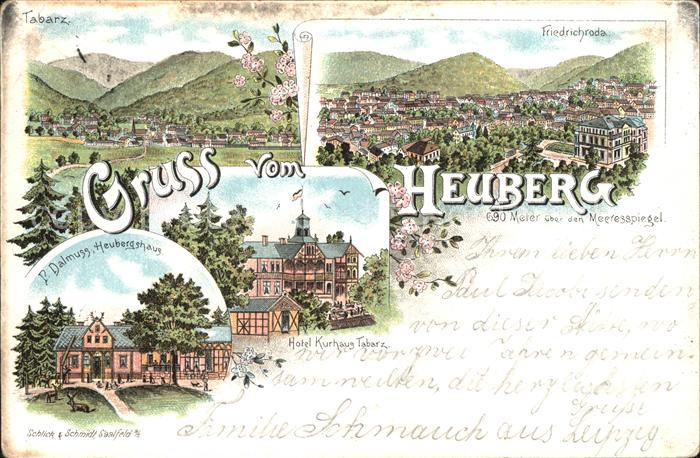 Tabarz Friedrichroda Heuberg Haus Hotel Kurhaus Litho