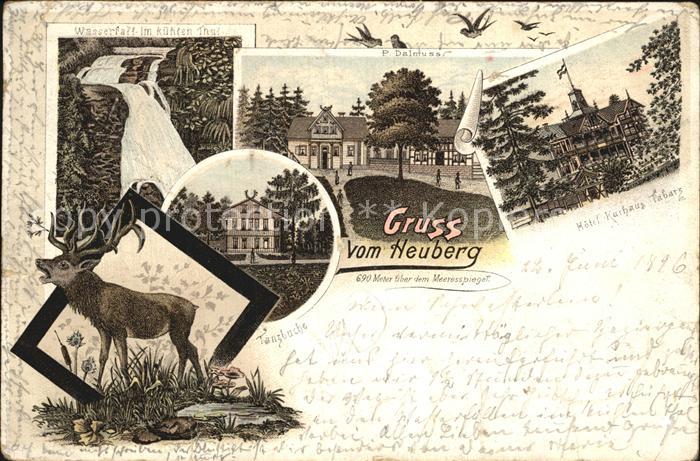 Tabarz Wasserfall im Kuehlen Tal Heuberghaus Hotel Kurhaus Hirsch Tanzbuche Heub