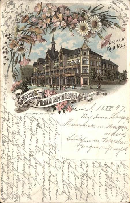 Friedrichroda Neues Kurhaus Litho