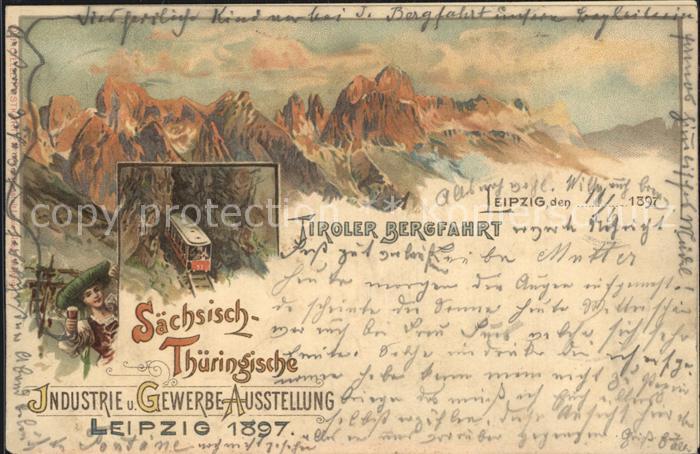 LEIPZIG Sachsen Tiroler Bergfahrt Saechsisch Thueringische Industrie und Gewerbe