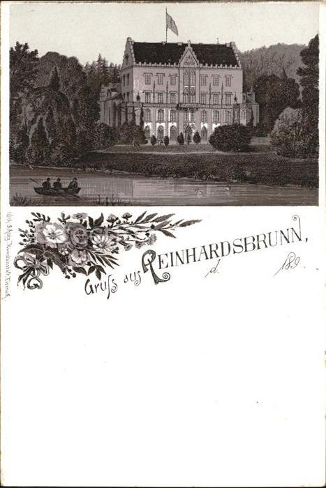 Reinhardsbrunn Schloss Litho