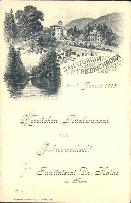 Friedrichroda Dr Kothes Sanatorium Schloss Reinhardsbrunn