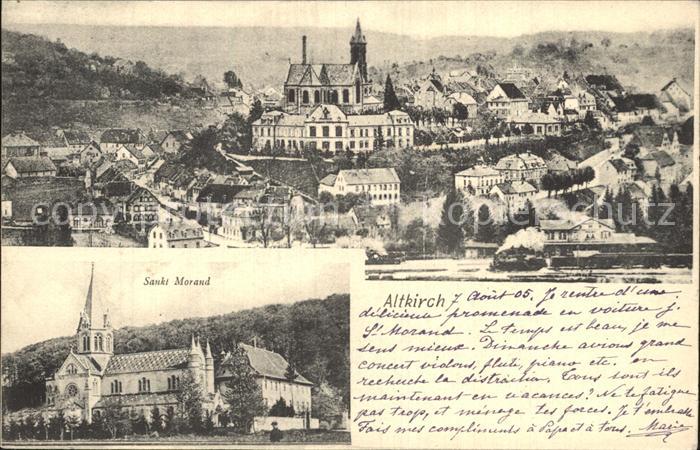 Altkirch Elsass Sankt Morand Panorama