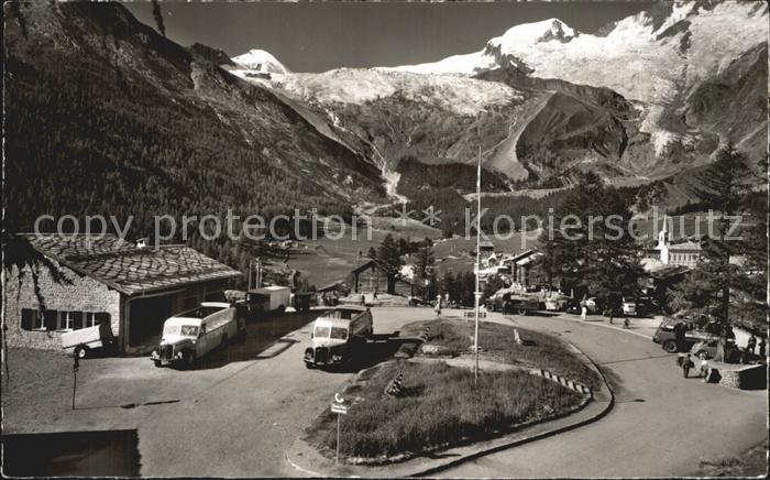 Saas-Fee Postbus Parkplatz Allalinhorn Alphubel