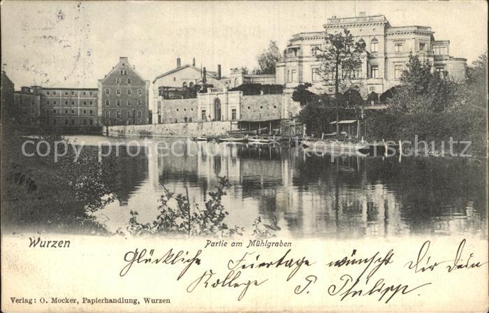 Wurzen Sachsen Partie am Muehlgraben