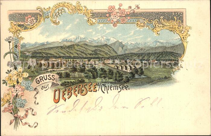 Feldwies uebersee Chiemsee Bruecke