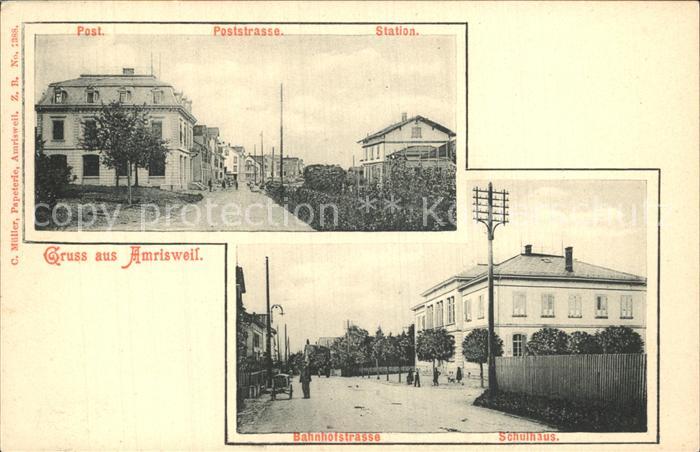Amriswil TG Post Poststrasse Station Bahnhofstrasse Schulhaus
