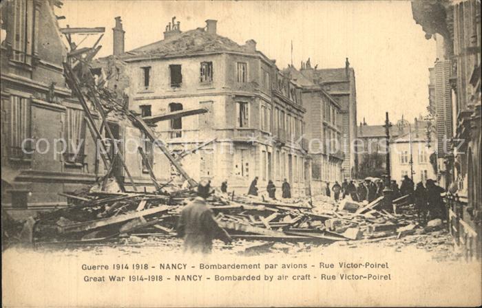 Nancy Lothringen Krieg 1914 1918 Bombardierung