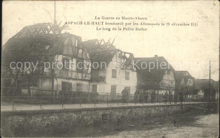 Aspach Haut-Rhin Krieg Elsass Bombardierung