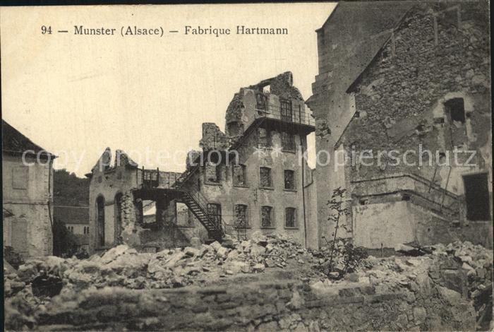 Munster Haut Rhin Elsass Fabrique Hartmann Trümmer