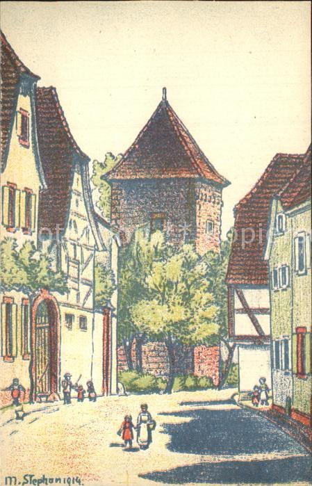 Wissembourg Künstlerkarte Stephan