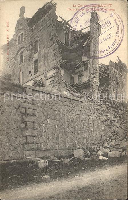 Schlucht La Kriegstrümmer