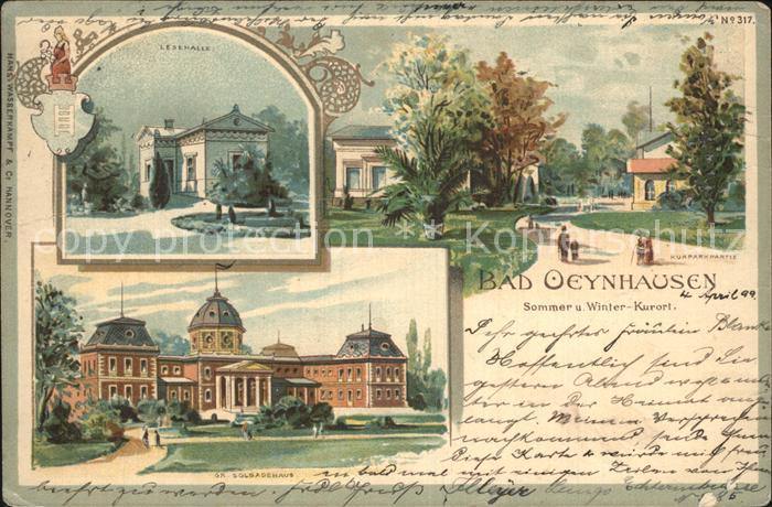 Bad Oeynhausen Lesehalle Kurpark Solebadehaus