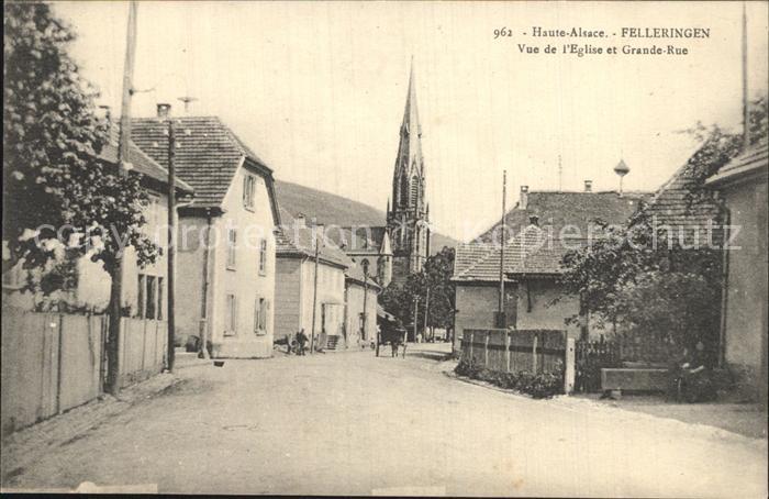 Felleringen Vue de Eglise Grande Rue