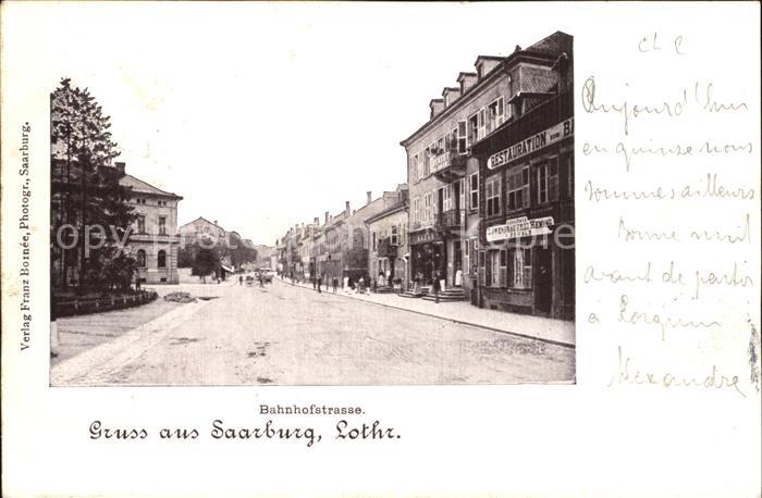 Saarburg Lothringen Bahnhofstraße