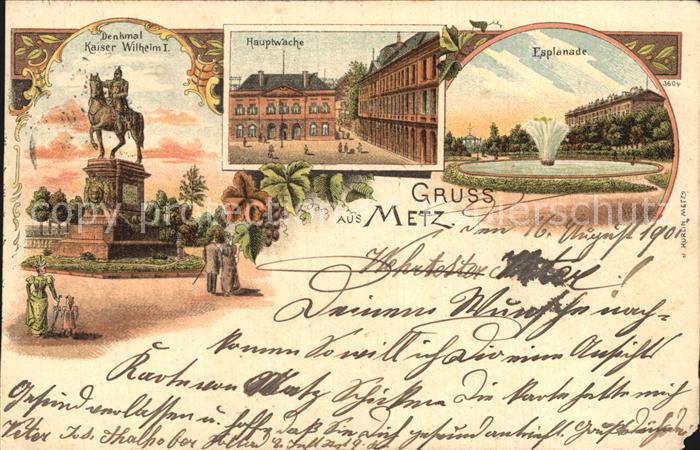 Metz  57 Moselle Wasserspiele Hauptwache Kaiser Wilhelm