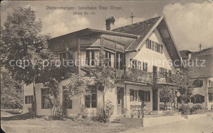 OBERAMMERGAU Bayern Landhaus Paul Mayer