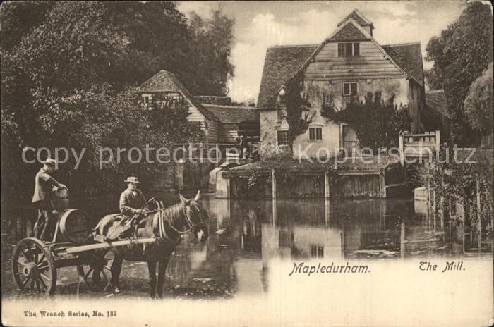 Mapledurham Teich Pferdefuhrwerk