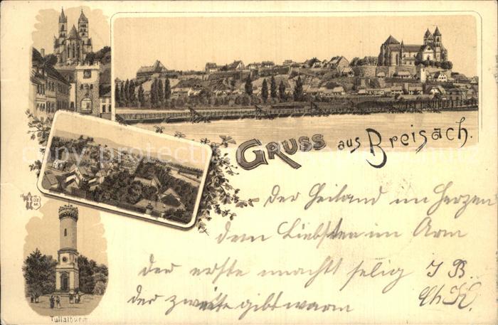 Breisach Rhein Tullaturm Kirche Rhein