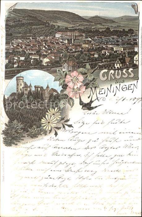 Meiningen Thueringen Burg Panorama