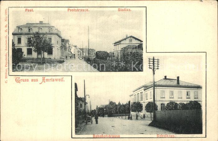 Amriswil TG Bahnhofstrasse Schulhaus Post Station