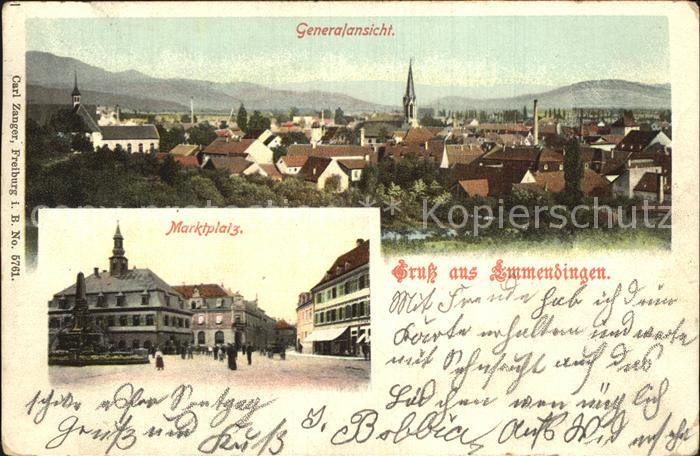 Emmendingen Marktplatz Panorama