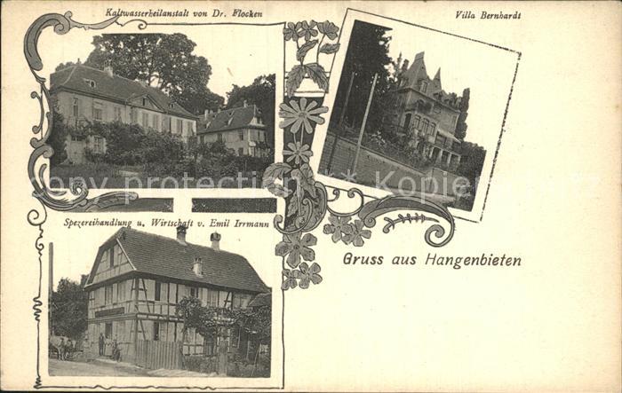 Hangenbieten Villa Bernhardt Wirtschaft Irrmann Kaltwasserheilanstalt