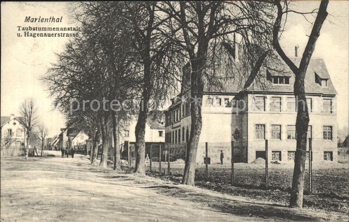 Marienthal Elsass Taubstummenanstalt Hagenauerstrasse
