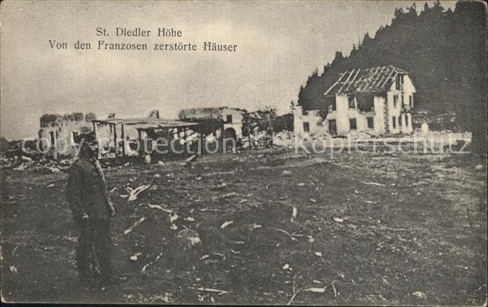 Markirch Sankt Diedler Höhe Zerstörung