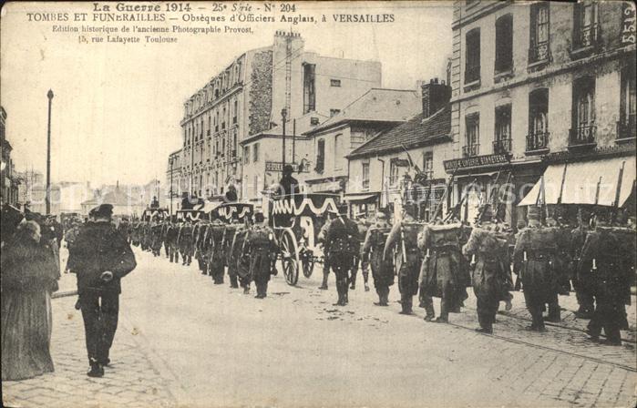 Versailles Yvelines Krieg 1914 Militärparade