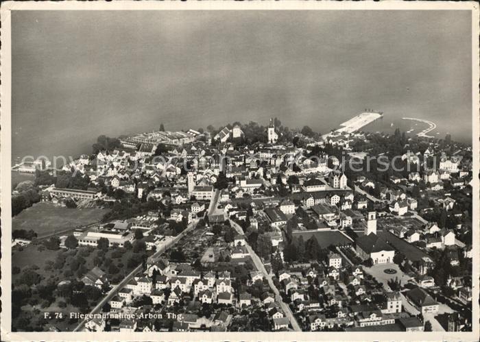 Arbon  TG Bodensee Hafen Luftaufnahme