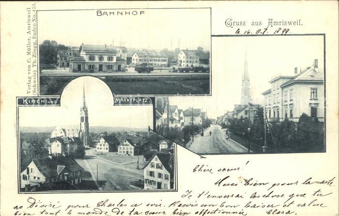 Amriswil TG Bahnhof Kirchplatz Marktplatz