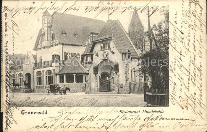 Grunewald Berlin Restaurant Hundekehle