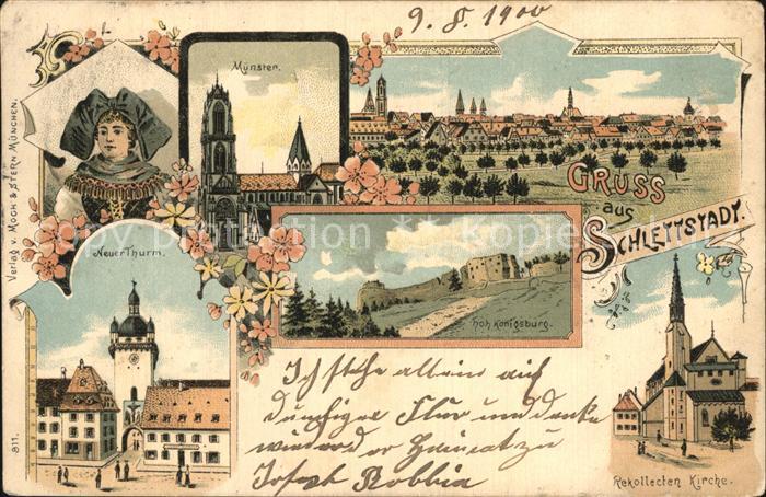 Schlettstadt Neuer Turm Münster Königsburg Kirche