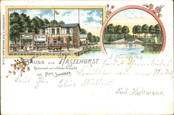 Haselhorst Berlin Restaurant zur schoenen Aussicht