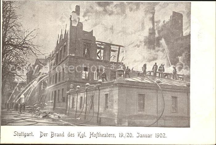 STUTTGART CITY Brand Koenigliches Hoftheater