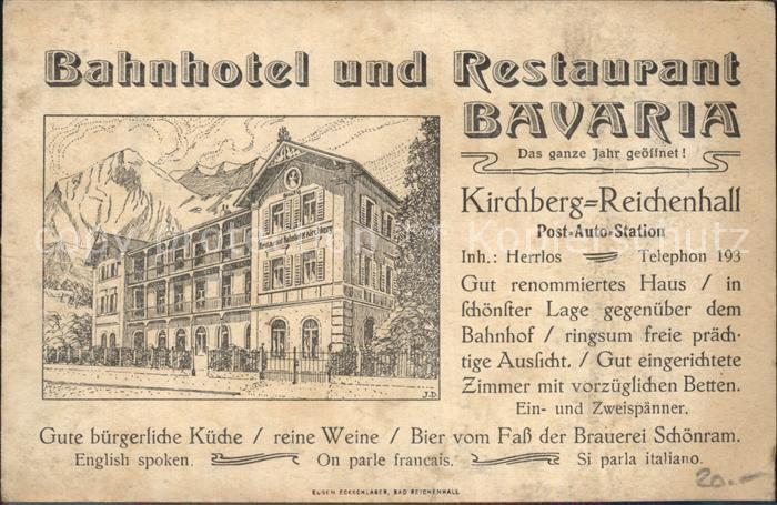 Kirchberg Bad Reichenhall Bahnhotel Restaurant Bavaria