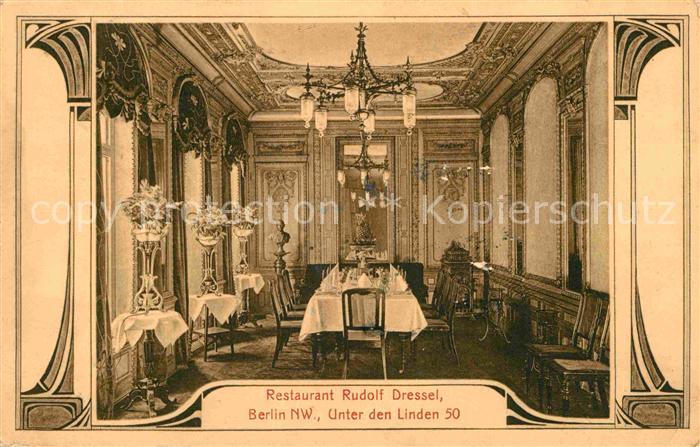 BERLIN  CITY Unter den Linden Restaurant Rudolf Dresse
