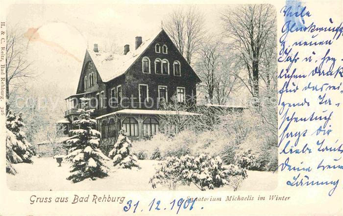 Bad Rehburg Sanatorium Michaelis im Winter
