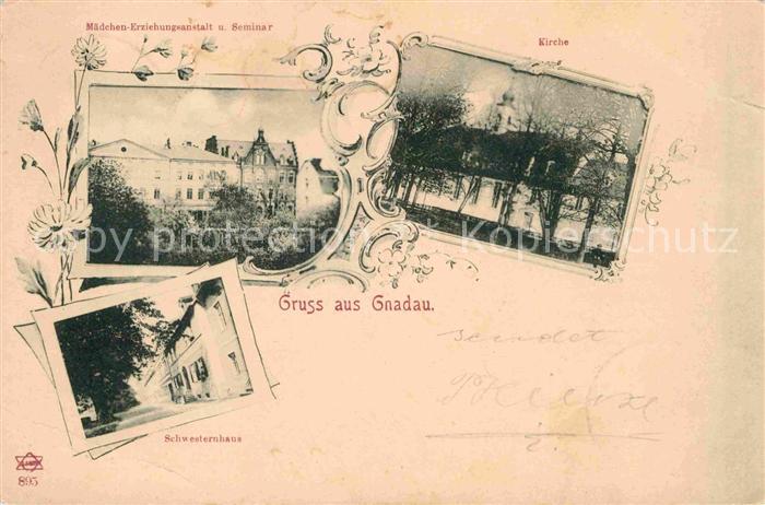 Gnadau Maedchen-Erziehungsanstalt Seminar Kirche Schwesternhaus