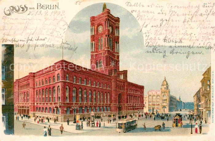 BERLIN  CITY Rathaus Strassenbahn