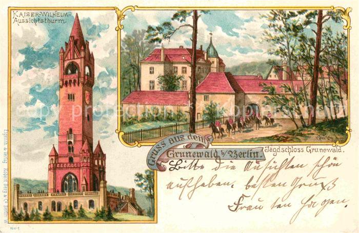 Grunewald Berlin Jagdschloss Grunewald Kaiser-Wilhelm Aussichtsturm