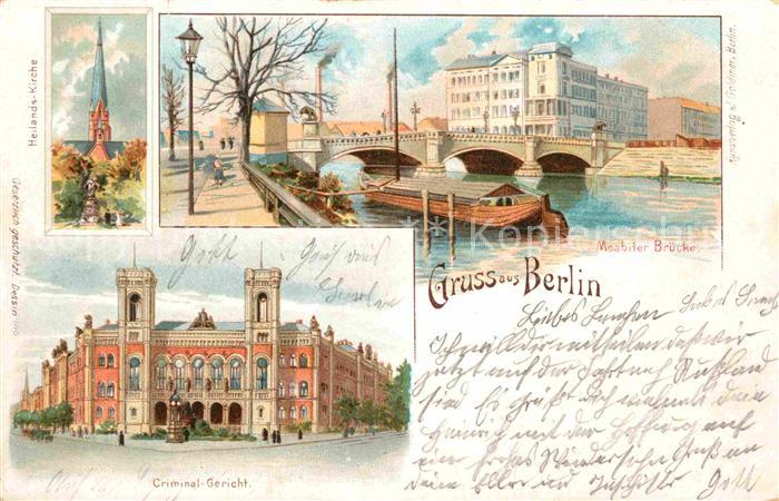 BERLIN  CITY Moabiter Bruecke Criminal Gericht