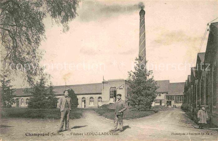Champagne Sarthe Filature Leduc Ladeveze Fabrikgebaeude